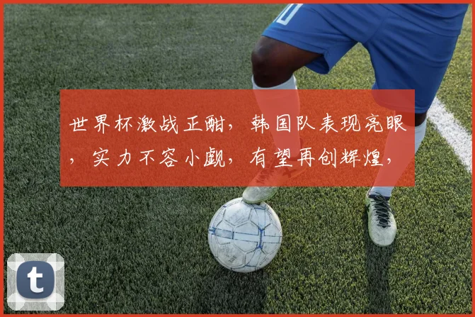世界杯激战正酣，韩国队表现亮眼，实力不容小觑，有望再创辉煌，加油，韩国